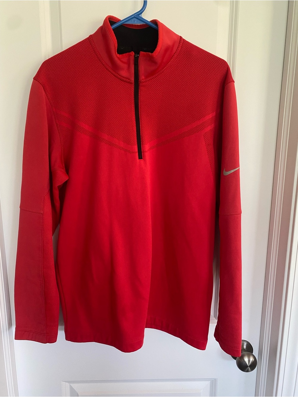 Nike Golf Men's Tour Performance 1/4 Zip Pullover Fleece Red Medium